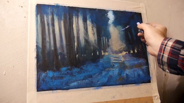 Oil pastel/Мой набор для этого рисунка.Немного о глубине и цвете. смотреть онлайн