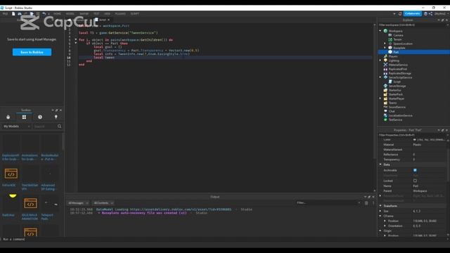 Roblox Scripting Tutorial: PROPERTIES and TWEEN SERVICE смотреть онлайн