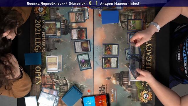 Dark Maverick vs Infect | Legacy | MTG | 2021 SPB Legacy Open: Round 05 смотреть онлайн