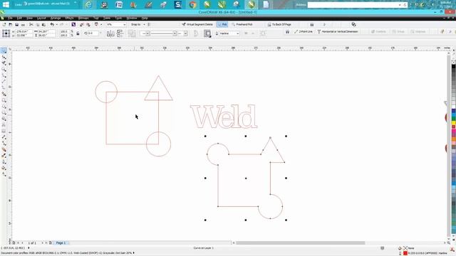 Corel Draw Tips & Tricks Weld Tools VS Shaping Docker Weld part 2 смотреть онлайн