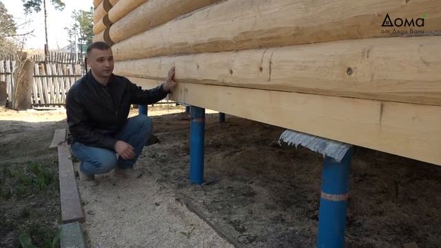 Обзор Сруба 6,0х8,5 метров с мансардным этажом. Рубка в Лапу смотреть онлайн
