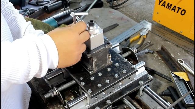 DIY Metal Lathe Machine Without Using A Lathe Machine