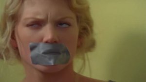 Australian Blonde tape gagged