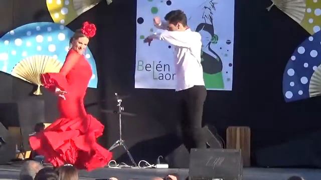 "España Cañi" Pasodoble, Belén y Mario. Gala Flamenca Escuela de Baile Belén Laorden (07-03-2015) смотреть онлайн