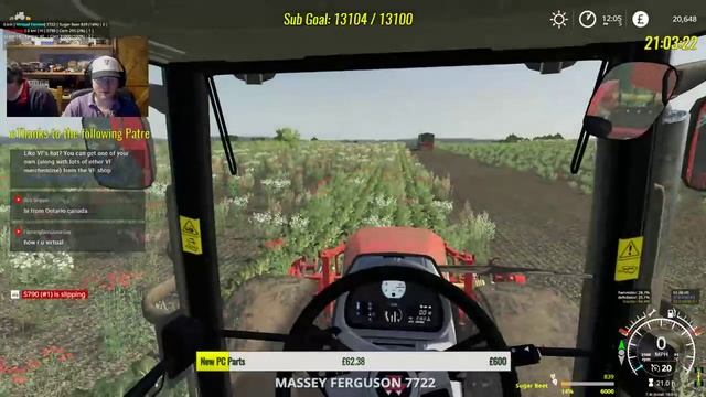 Big Field, Small Harvester | Start From Scratch: Sutton Farm, Day 20 | Farming Simulator 19 Live смотреть онлайн
