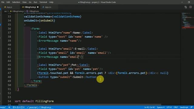 43 - How to use ErrorMessage Component to get rid of writing formik.errors in React [Modification] смотреть онлайн