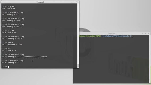 Bitwise Arithmetic (in Scala) смотреть онлайн