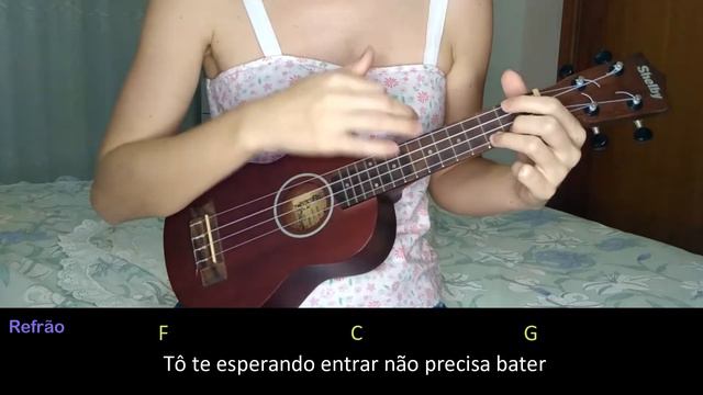 NÓS - Anavitória (com letra e cifra) | UKULELE PLAY ALONG | Iniciantes | Camila Vogel смотреть онлайн