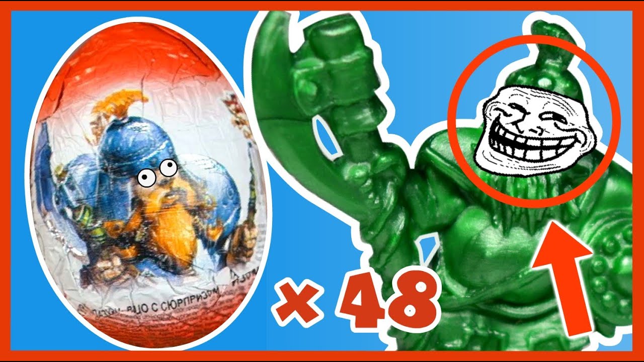 50 Киндер Сюрпризов - Игрушечные Солдатики. Коллекция Гномы. смотреть онлайн