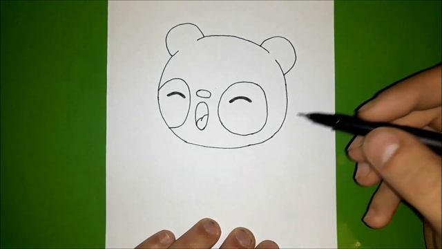 Рисуем ПАНДУ легко, How to draw a Panda смотреть онлайн