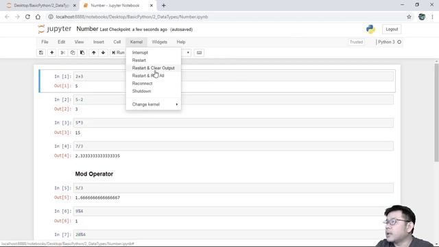 Basic Python - Data Types (Number_VariableAssignment) смотреть онлайн