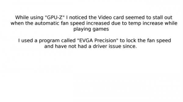 nvlddmkm driver error Fix GTS 450