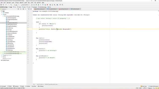 Kotlin Beginner | Kotlin | Training | Learn Kotlin By Making App | Kotlin init смотреть онлайн