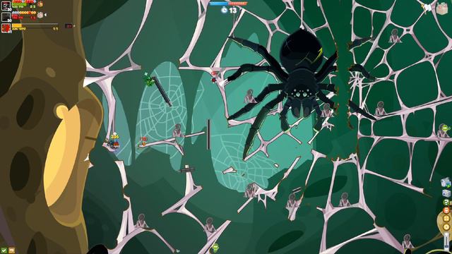 Вормикс: ПРОХОЖДЕНИЕ КОРОЛЕВЫ ПАУКОВ БЕЗ ШАПОК И АРТЕФАКТОВ (без физ защиты) смотреть онлайн