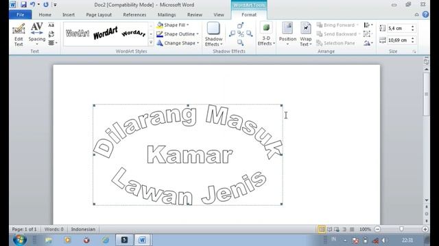 Cara Membuat Word Art Di Word 2010 || Belajar Ms Word Bagi Pemula Part#5 смотреть онлайн