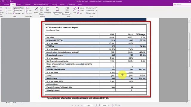 Converting PDF files into Excel documents using Nuance Power PDF 2 смотреть онлайн