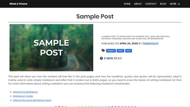 WhatATheme A Customizable Jekyll Portfolio Theme смотреть онлайн
