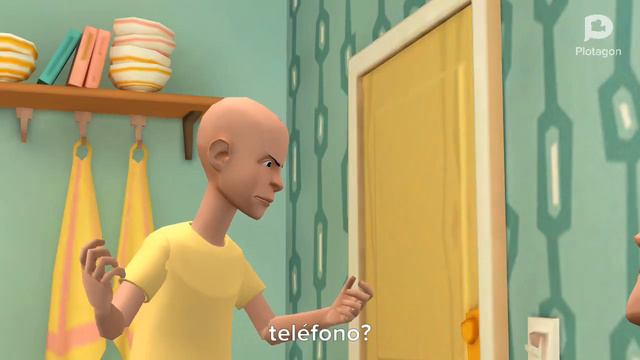 Caillou cambia la voz de su padre a Antonio / castigado смотреть онлайн