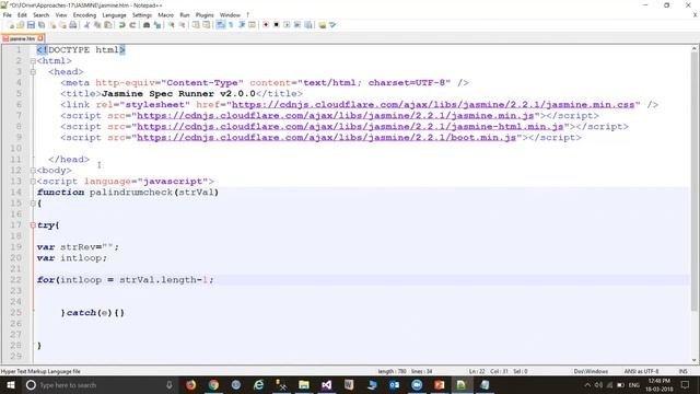 UNIT TESTING JAVASCRIPT WITH JASMINE смотреть онлайн