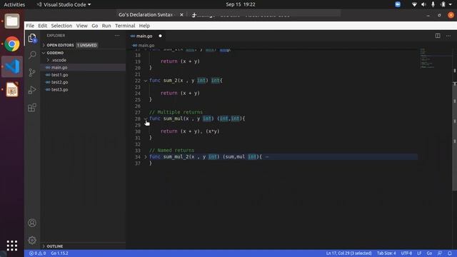 Functions Basics in Go ! смотреть онлайн