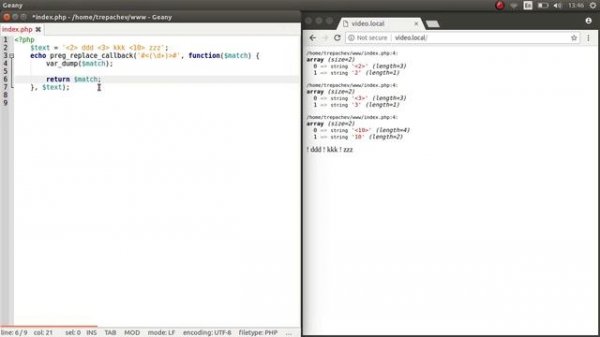 Работа с preg replace callback в PHP