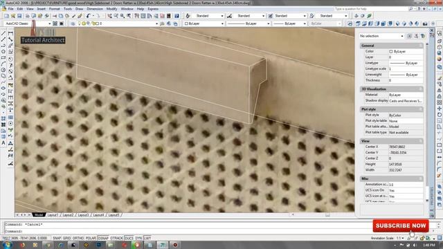 Tutorial Autocad Tracing Cara Cepat Membuat 3D Autocad Dari Gambar Atau Foto #1 - Furniture смотреть онлайн