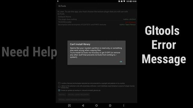 CAN'T INSTALL GLTOOLS ! MESSAGE ERROR ! NEED HELP 😫 смотреть онлайн