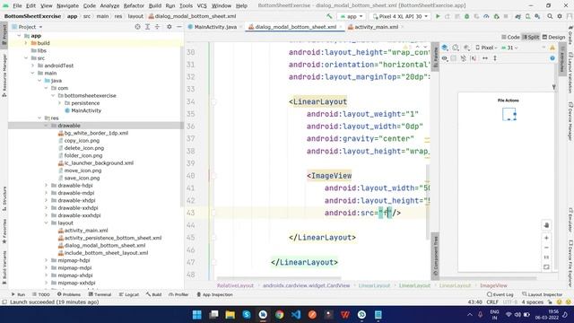 Custom and Simple Modal Bottom Sheet in Android Studio Latest смотреть онлайн