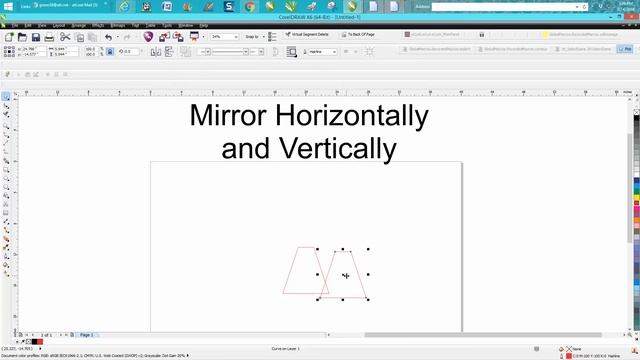 Corel Draw Tips & Tricks Mirror Tool смотреть онлайн