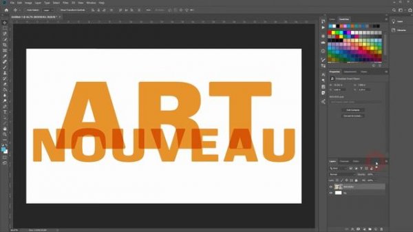 Art Nouveau style in Photoshop