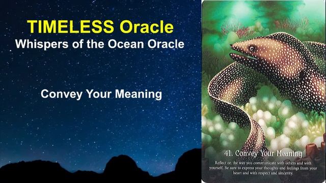 41 Convey Your Meaning, WHISPERS OF THE OCEAN ORACLE CARDS смотреть онлайн