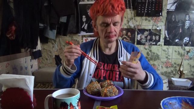 обжор мукбанг солаты марковь и свекла по корейски ёжики свекольник салат крабовый кофе Jardin  вафл