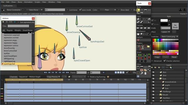 Troubleshooting - Fixing Smart Bone Problems in Anime Studio Pro 11.2 смотреть онлайн