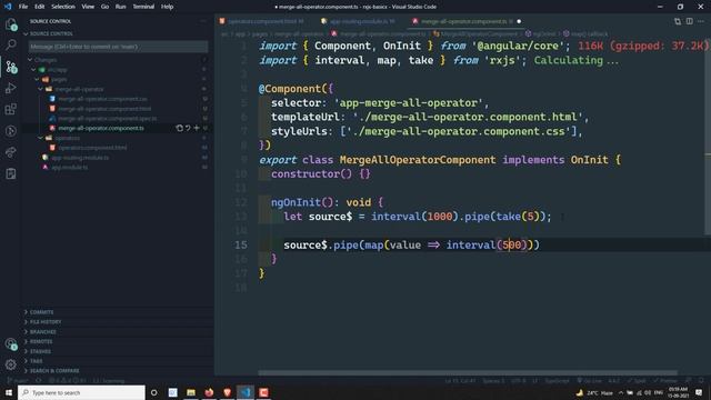 102. RxJS MergeAll Operator. Learn RxJS Join Category MergeAll operator - RxJS. смотреть онлайн