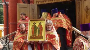 Крестный ход Храм святых благоверных князей Бориса и Глеба в Дегунино, г.Москва. Звонарь м.Иоанна