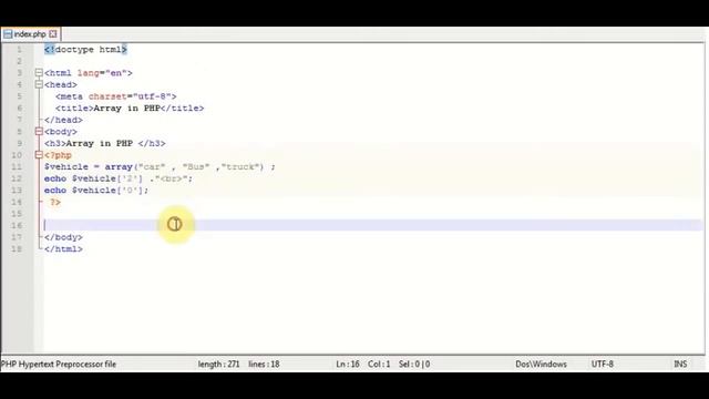 PHP tutorial in Hindi part - 16 - What is array in PHP - Learn array in PHP смотреть онлайн