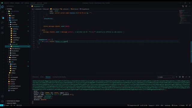 #26 Criando Bot para Discord em JavaScript - Comandos de Minecraft (Mcserver, McBody, McSkin, etc.. смотреть онлайн