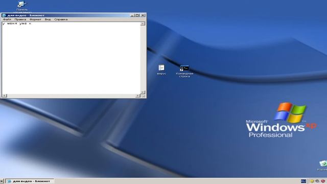 как создать не настойщий вирус на windows xp смотреть онлайн