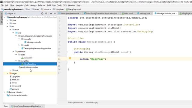 Spring MVC Création de site avec Spring смотреть онлайн