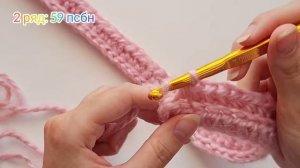 ТЕПЛАЯ ПОВЯЗКА НА ГОЛОВУ КРЮЧКОМ. Самая модная повязка на голову осень-зима 2022!