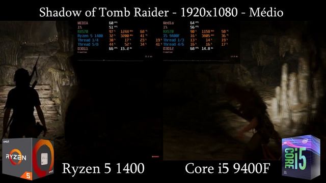 Core i5 9400F VS Ryzen 5 1400 Em 8 Jogos смотреть онлайн