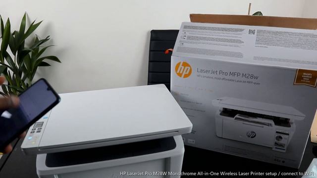 HP LaserJet Pro M28W Monochrome All in One Wireless Laser Printer setup / connect to WIFI смотреть онлайн