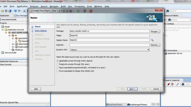 Oracle ADF Association sample for Department and Employee смотреть онлайн