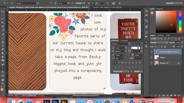 Hybrid Project Life App / Digital Scrapbooking Layout смотреть онлайн
