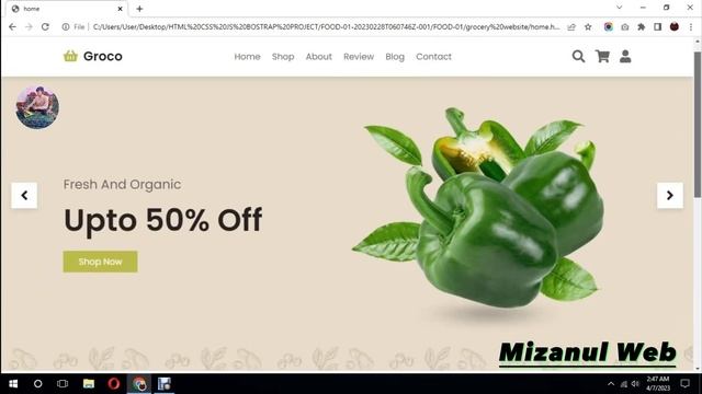 Resposive Multipage Grocery Store Website Design HTML, CSS, SASS, JavaScript смотреть онлайн