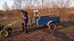 дизельный мотоблок кентавр 8лс проверка на тягу возим дрова