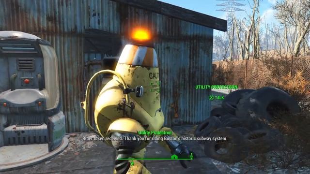Fallout 4: Give token to Subway Protectron смотреть онлайн