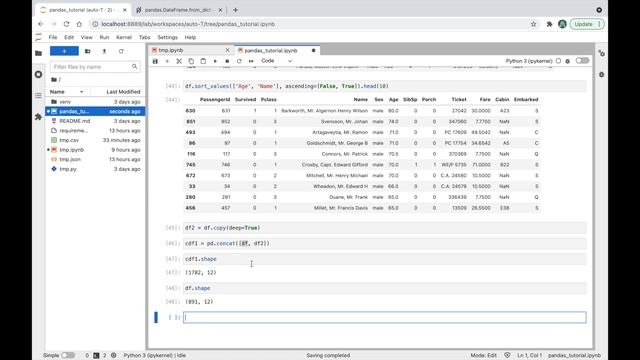 Pandas - разбор всех основных возможностей на реальном датасете смотреть онлайн