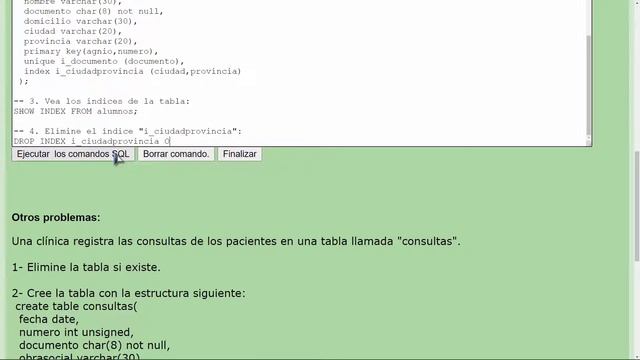 MySQL Ejercicio: 287 Eliminar Índices Únicos (UNIQUE) y Comunes (INDEX) de la Tabla alumnos смотреть онлайн