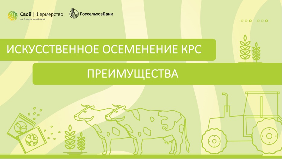 Искусственное осеменение КРС. Преимущества